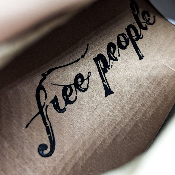 Free People Wmn Double Stack Y2k 90s Platform Cream Leather Boots 7.5US EUR 38 - Picture 5 of 12